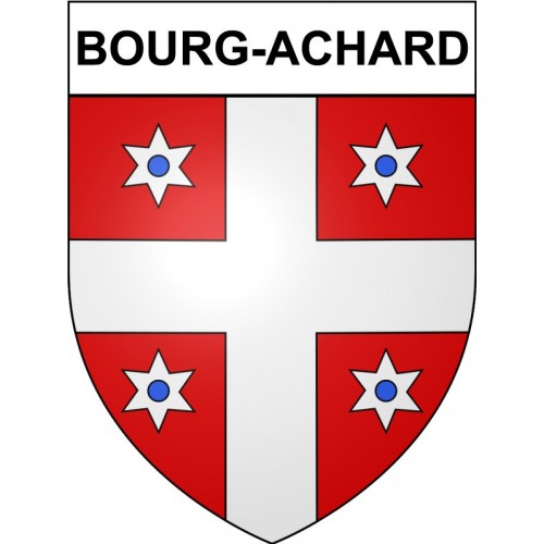 Bourg-Achard 27 ville Stickers blason autocollant adhésif
