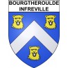 Bourgtheroulde-Infreville 27 ville Stickers blason autocollant adhésif