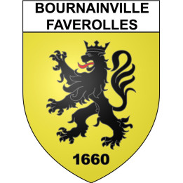 Bournainville-Faverolles 27 ville Stickers blason autocollant adhésif