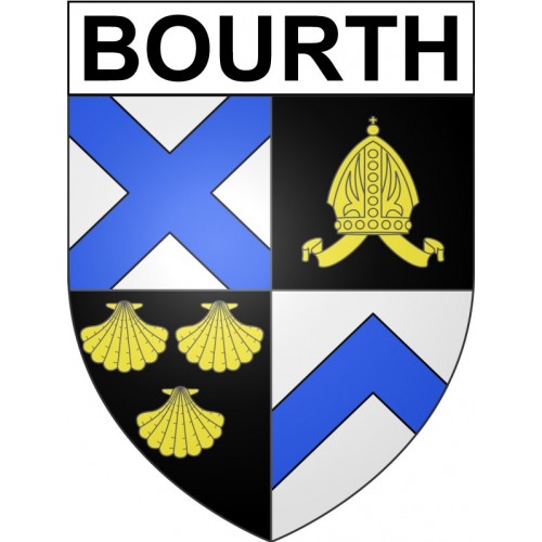 Stickers coat of arms Bazas adhesive sticker