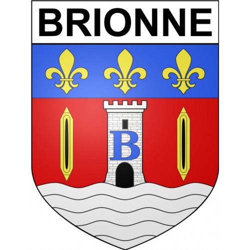 Brionne 27 ville Stickers blason autocollant adhésif