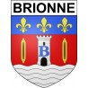 Brionne 27 ville Stickers blason autocollant adhésif