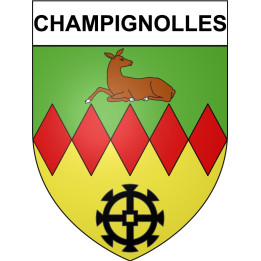 Stickers coat of arms Bazas adhesive sticker