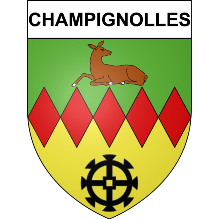 Stickers coat of arms Bazas adhesive sticker