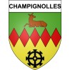 Champignolles 27 ville Stickers blason autocollant adhésif