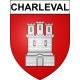 Charleval 27 ville Stickers blason autocollant adhésif