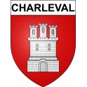 Charleval 27 ville Stickers blason autocollant adhésif