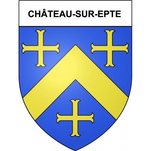 Château-sur-Epte 27 ville Stickers blason autocollant adhésif