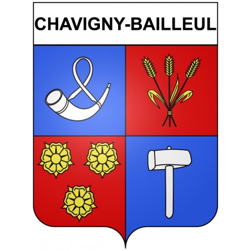Chavigny-Bailleul 27 ville Stickers blason autocollant adhésif