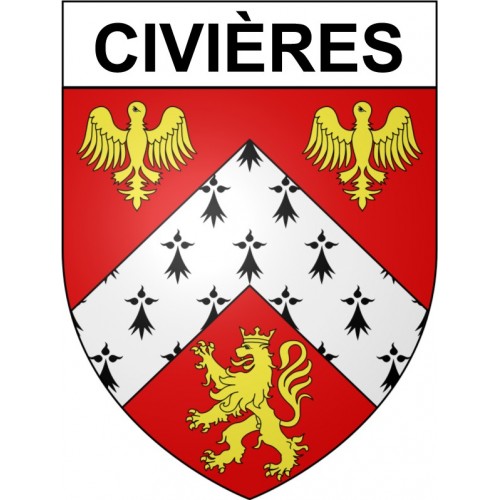 Stickers coat of arms Bazas adhesive sticker