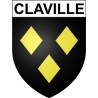 Claville 27 ville Stickers blason autocollant adhésif