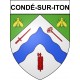 conde-sur-iton 27 ville Stickers blason autocollant adhésif