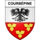 Courbépine 27 ville Stickers blason autocollant adhésif