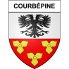 Courbépine 27 ville Stickers blason autocollant adhésif