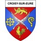 Croisy-sur-Eure 27 ville Stickers blason autocollant adhésif