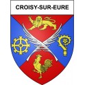 Croisy-sur-Eure 27 ville Stickers blason autocollant adhésif