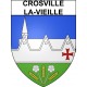 Crosville-la-Vieille 27 ville Stickers blason autocollant adhésif
