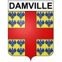 Damville 27 ville Stickers blason autocollant adhésif