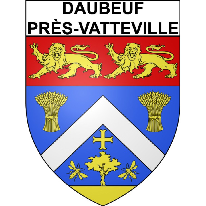 Daubeuf-près-Vatteville 27 ville Stickers blason autocollant adhésif
