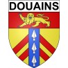Douains 27 ville Stickers blason autocollant adhésif