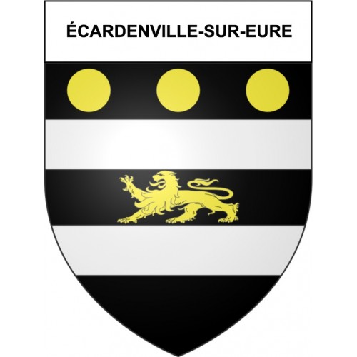 Pegatinas escudo de armas de Bazas adhesivo de la etiqueta engomada