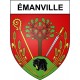 émanville 27 ville Stickers blason autocollant adhésif