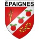 Pegatinas escudo de armas de Bazas adhesivo de la etiqueta engomada