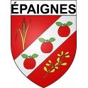 Pegatinas escudo de armas de Bazas adhesivo de la etiqueta engomada