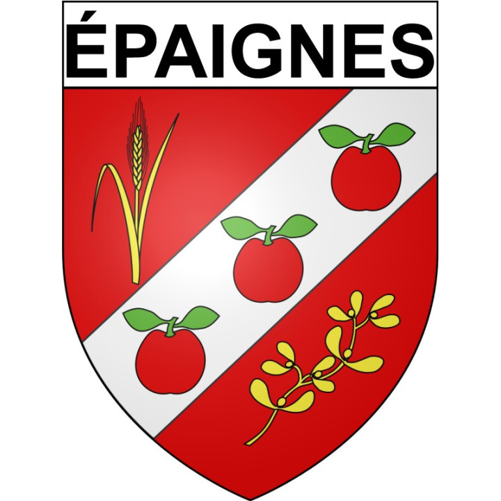 épaignes 27 ville Stickers blason autocollant adhésif