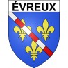 évreux 27 ville Stickers blason autocollant adhésif