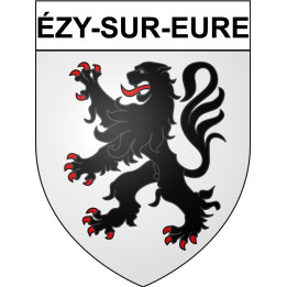 Ézy-sur-Eure 27 ville Stickers blason autocollant adhésif