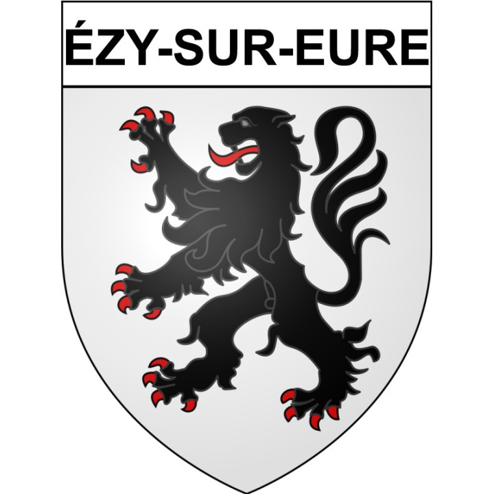 Ézy-sur-Eure 27 ville Stickers blason autocollant adhésif