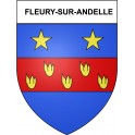 Fleury-sur-Andelle 27 ville Stickers blason autocollant adhésif