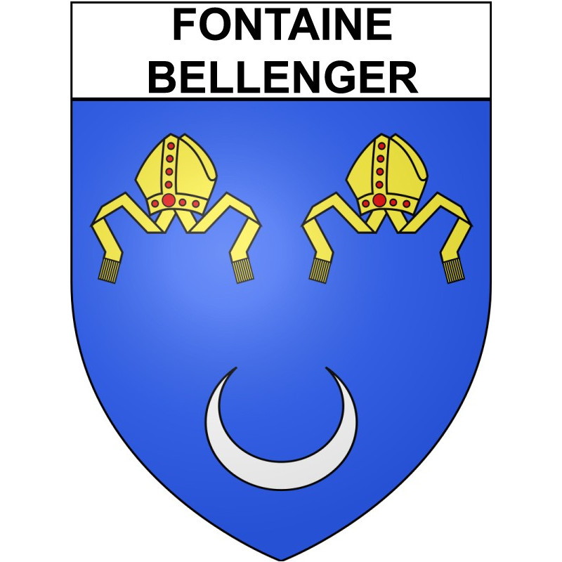 Fontaine-Bellenger 27 ville Stickers blason autocollant adhésif