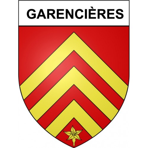 Garencières 27 ville Stickers blason autocollant adhésif