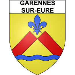 Garennes-sur-Eure 27 ville Stickers blason autocollant adhésif