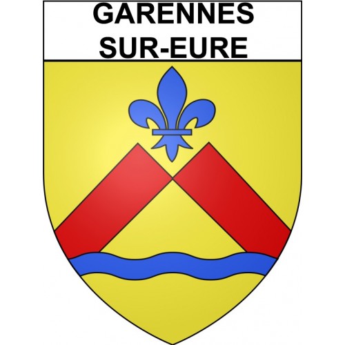 Garennes-sur-Eure 27 ville Stickers blason autocollant adhésif