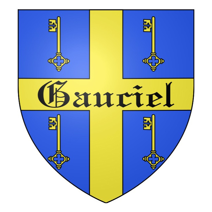Gauciel 27 ville Stickers blason autocollant adhésif