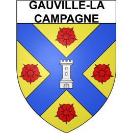 Gauville-la-Campagne 27 ville Stickers blason autocollant adhésif