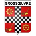 Stickers coat of arms Bazas adhesive sticker