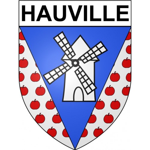 Hauville 27 ville Stickers blason autocollant adhésif