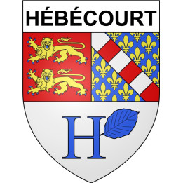 Hébécourt 27 ville Stickers blason autocollant adhésif