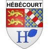 Hébécourt 27 ville Stickers blason autocollant adhésif