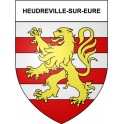 Pegatinas escudo de armas de Heudreville-sur-Eure adhesivo de la etiqueta engomada