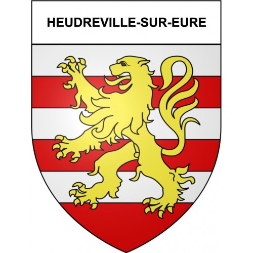 Heudreville-sur-Eure 27 ville Stickers blason autocollant adhésif