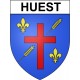 Huest 27 ville Stickers blason autocollant adhésif
