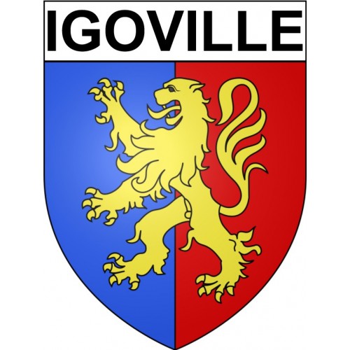 Igoville 27 ville Stickers blason autocollant adhésif