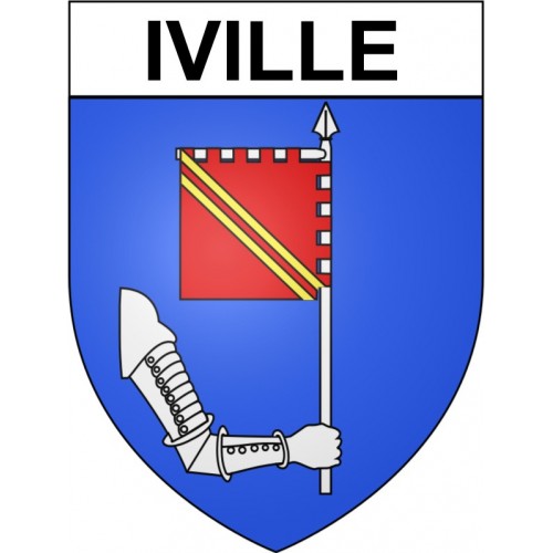 Iville 27 ville Stickers blason autocollant adhésif