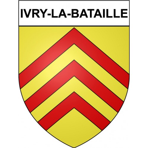 Pegatinas escudo de armas de Bazas adhesivo de la etiqueta engomada