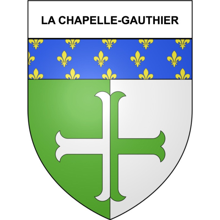 La Chapelle-Gauthier 27 ville Stickers blason autocollant adhésif